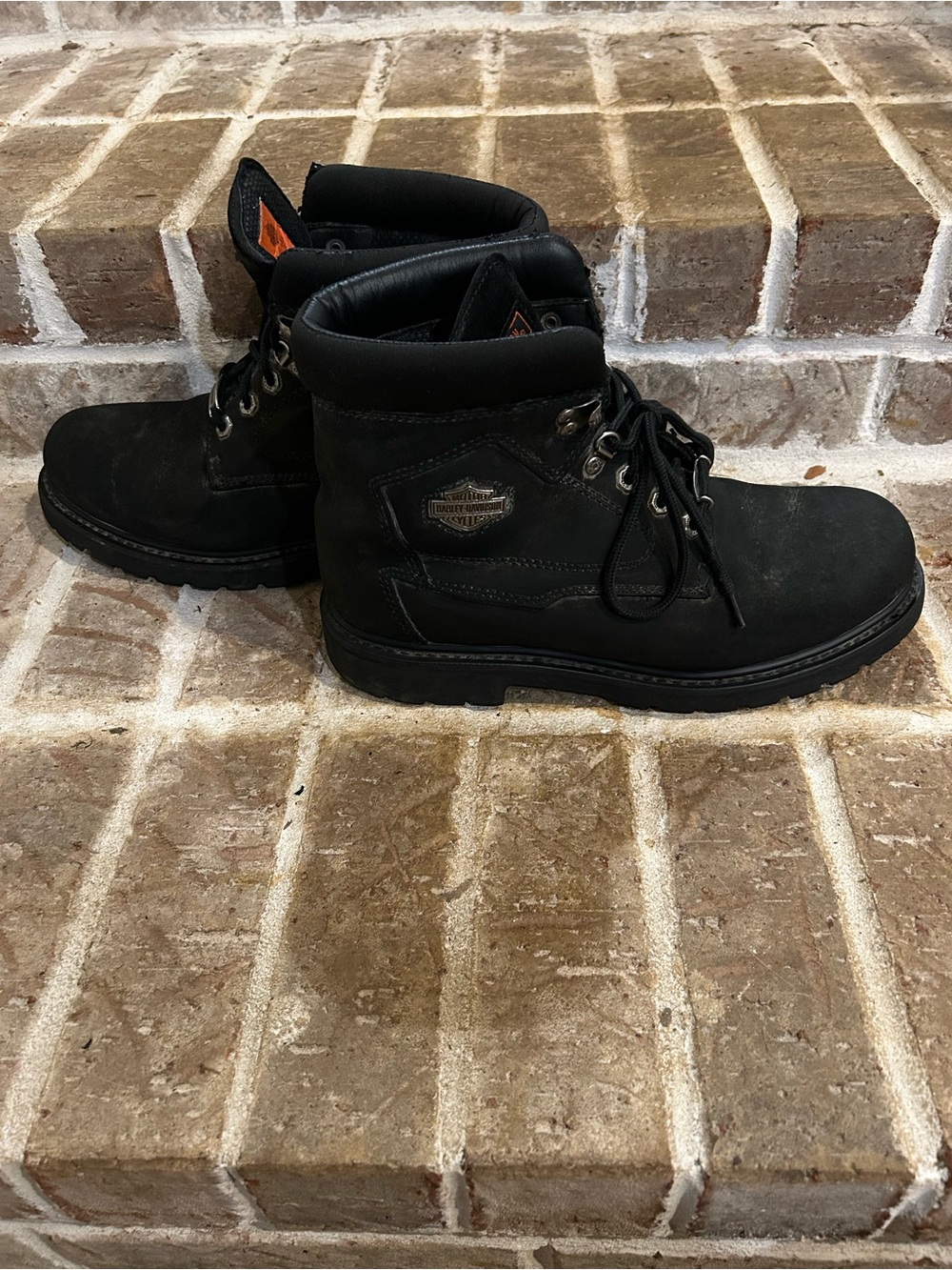Harley-Davidson Badlands 91005 Motorcycle Boots Men’s Size 10.5 Black Leather